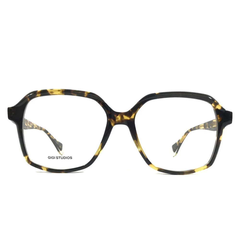 Gigi Studios Eyeglasses Frames AMAIA 6830/2 Tortoise Square Full Rim 53-16-140